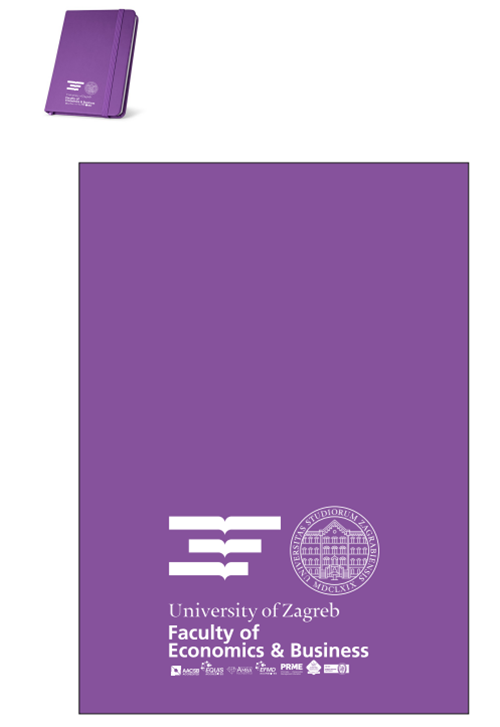 Notes, ljubičasti (A5 - na crte, s gumicom)