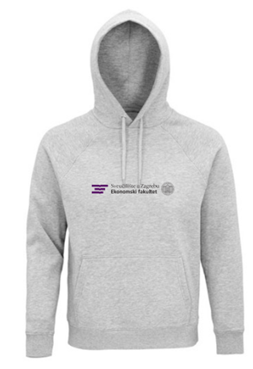 Hoodie s kapuljačom, siva  M